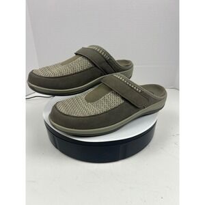 Orthofeet Louise Women's 10W Beige Comfort‎ Orthopedic Clog Slip-On Shoes